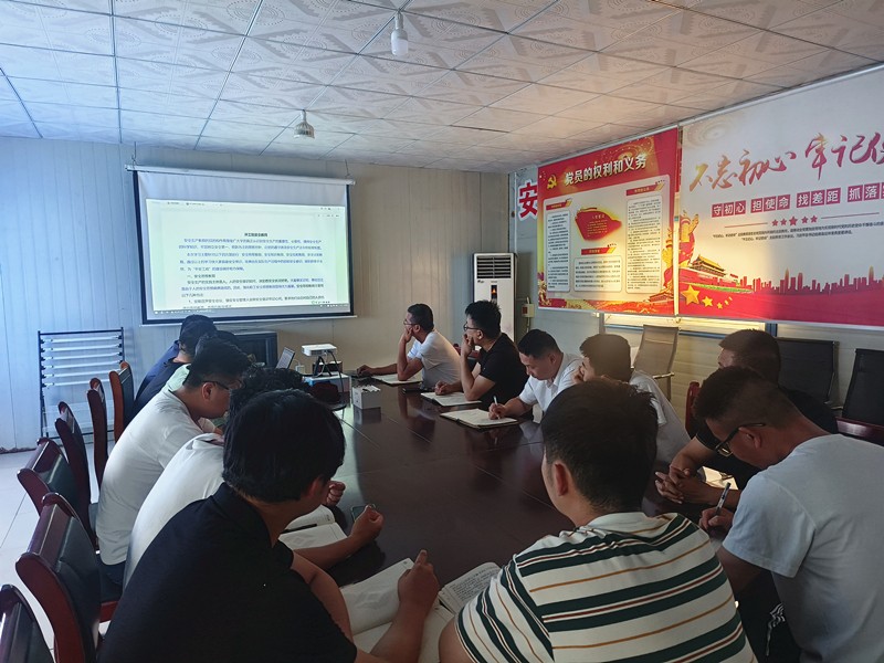 防為上，先于行，第二區(qū)域項目部扎實推動安全月活動開展