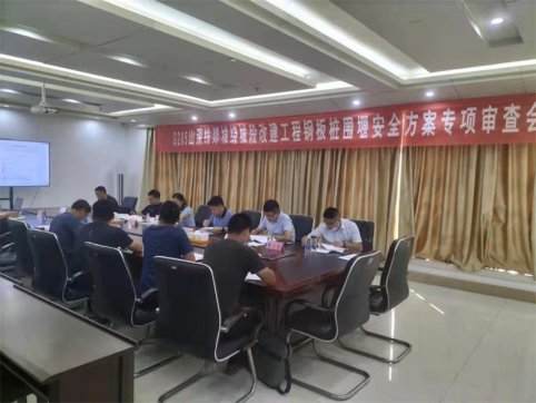 【抓作風 創(chuàng)效益】郯城G205項目順利通過鋼板樁圍堰安全方案專項審查