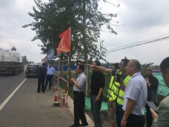 省級市政安全文明工地考評專家組對淄河大道項目現(xiàn)場考核