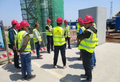 人民路項(xiàng)目部組織市政工程現(xiàn)場(chǎng)安全文明施工學(xué)習(xí)交流會(huì)