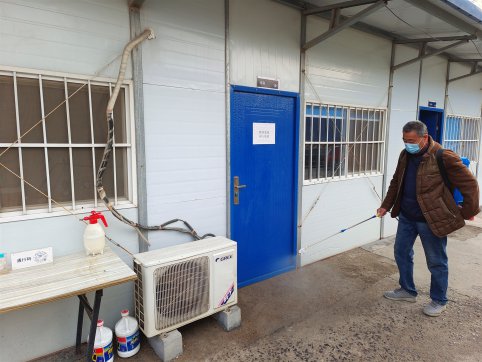 抗擊疫情，淄川拌合站在行動